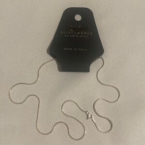 30" BELK Silverworks Silver Plated Snake Chain Necklace